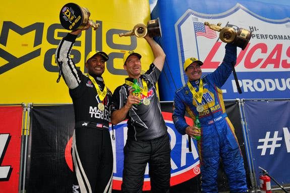2016 NHRA New England Nationals Winners Circle