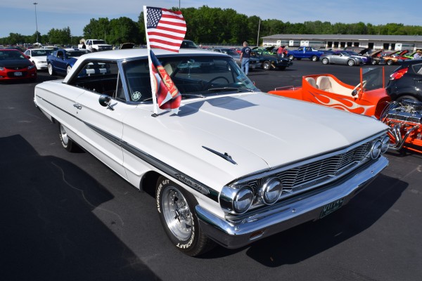 ford galaxie coupe at car show