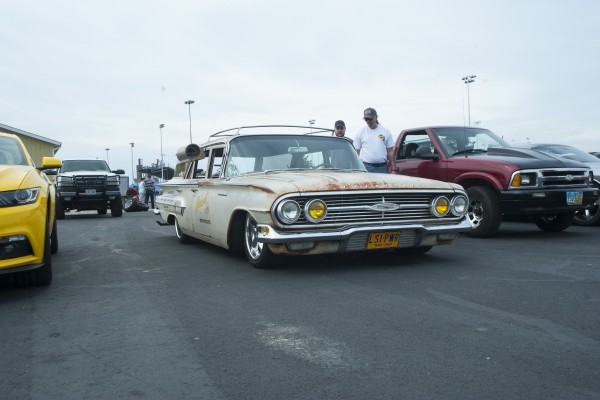 lowered chevy parkwood wagon