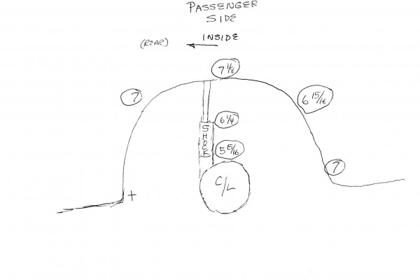 hand written tire size calculations