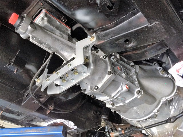 automatic transmission installed under car