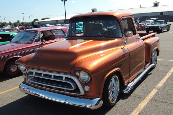 vintage customized pickup truck