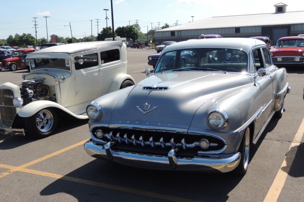 silver desoto postwar coupe