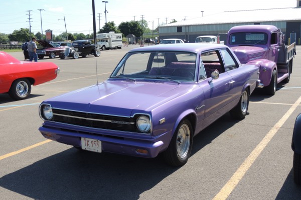 purple amc rambler hot rod coupe