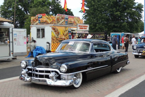 lowered cadillac custom postwar coupe