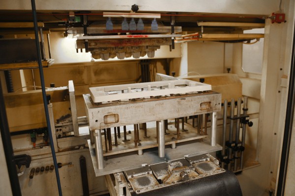 casting mold unit at a factory