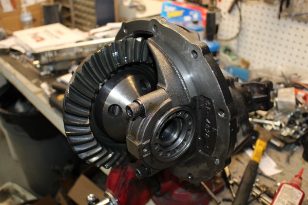 ring and pinion gears in a differential carrier