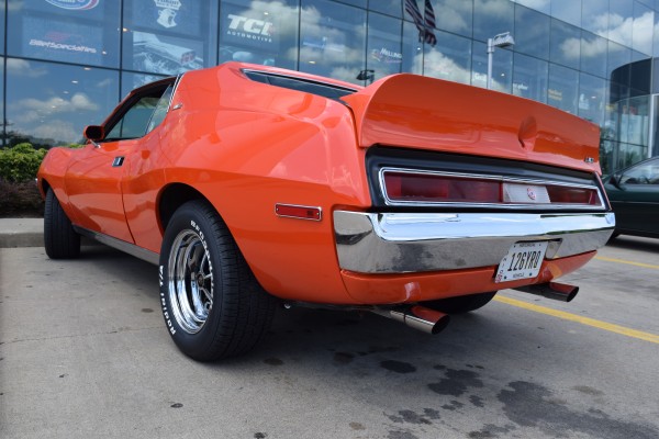 rear bumper view of an amc javelin amx