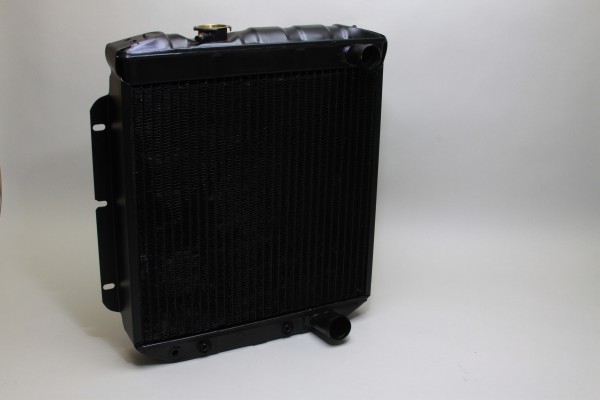 black copper and brass radiator
