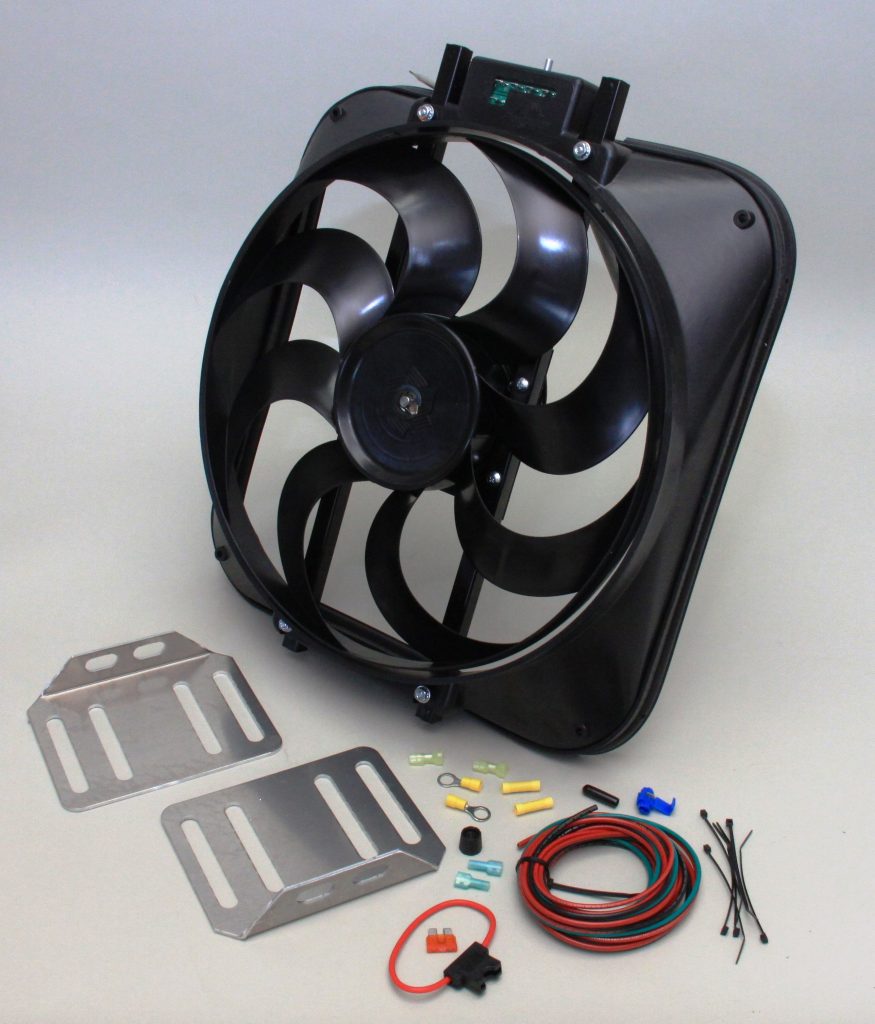electric fan for a vehicle radiator