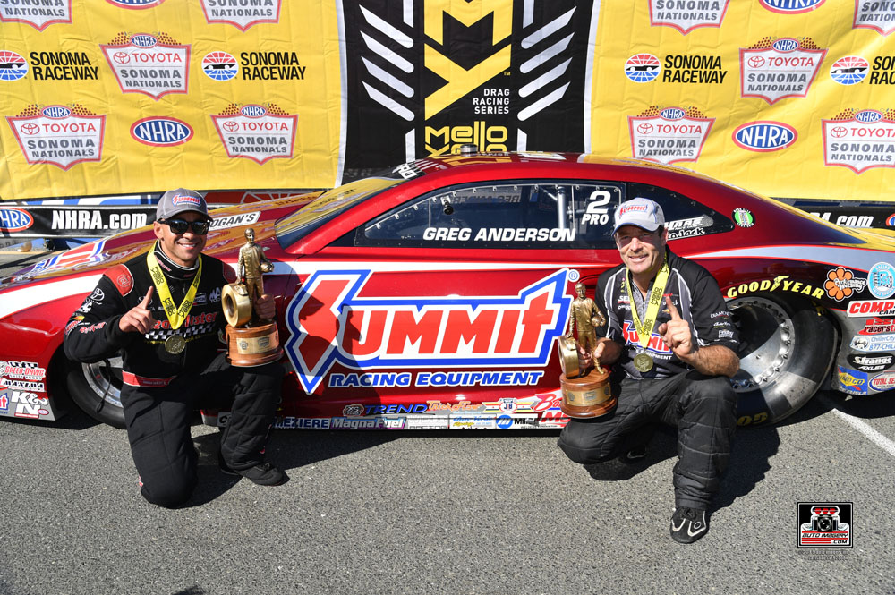 NHRA's J.R. Todd and Greg Anderson
