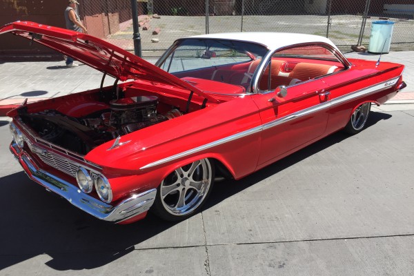 custom chevy impala bubbletop coupe at Hot August Nights 2016