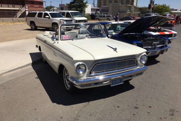 row of classic cars at Hot August Nights 2016