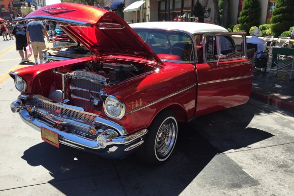 1957 chevy bel air at Hot August Nights 2016