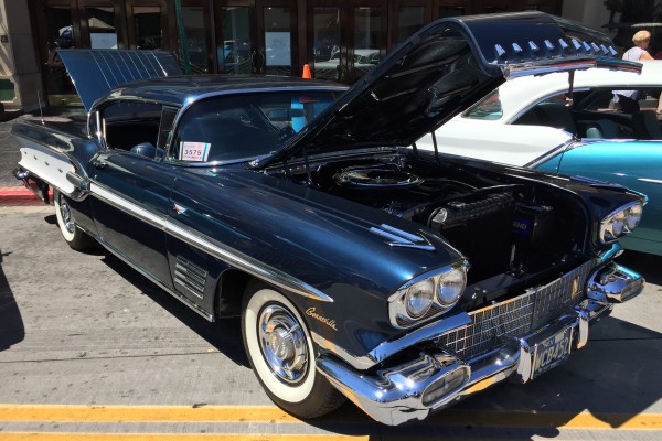 pontiac tri five coupe at Hot August Nights 2016