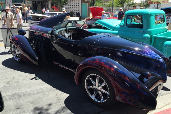 custom boattail speedster at Hot August Nights 2016