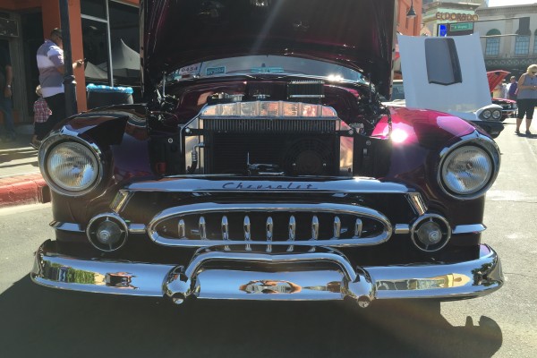 front bumper and grille of a 1951 chevy fleetline
