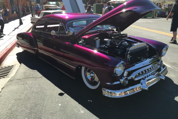 front quarter view of a 1951 chevy fleetline