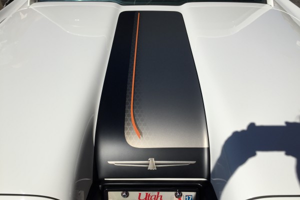 custom stripe on decklid of a ford thunderbird coupe