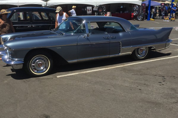 postwar cadillac sedan with fins at Hot August Nights 2016