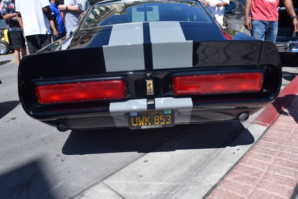 rear taillight panel on a shelby gt500 eleanor tribute car