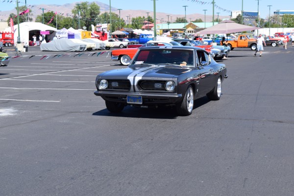 second gen plymouth barracuda at hot august nights 2016