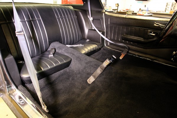 installing new carpet in a second gen chevy camaro