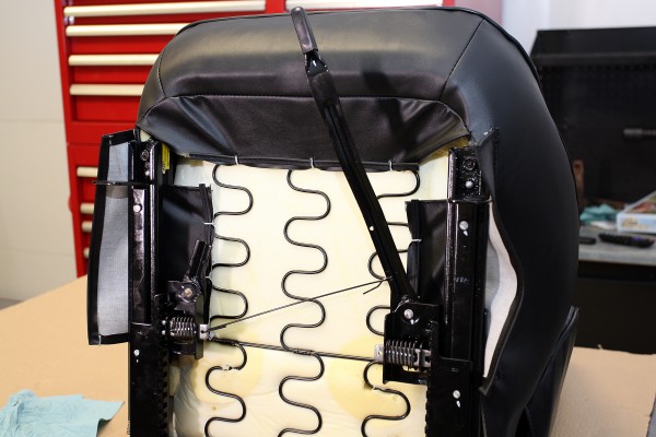 underside of a car seat