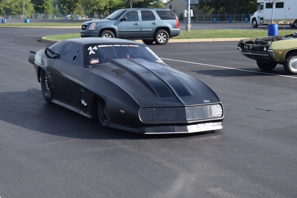 a chevy camaro tube chassis drag car