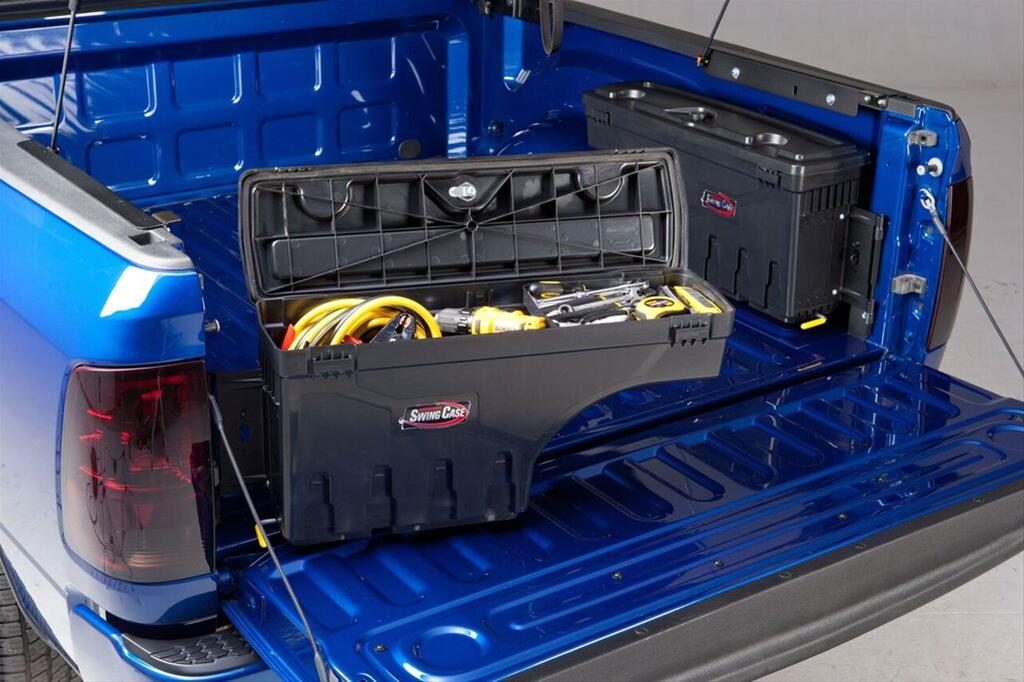 truck bed swing out tool box pair