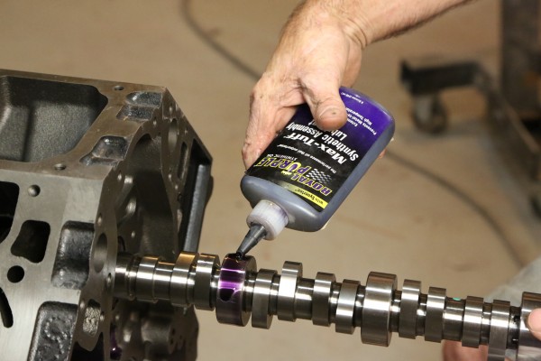 using royal purple to lube a camshaft prior to installation