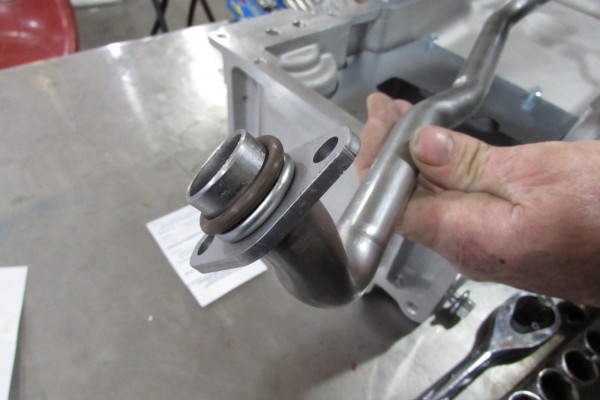 holley oil pickup tube for gm ls with o ring