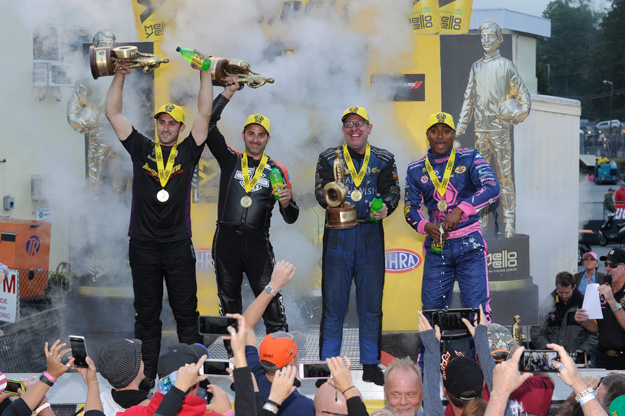 NHRA Reading winners circle Dodge Nationals 2016