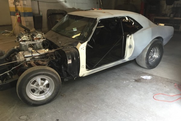 grumpy jenkins camaro, mid restoration shot