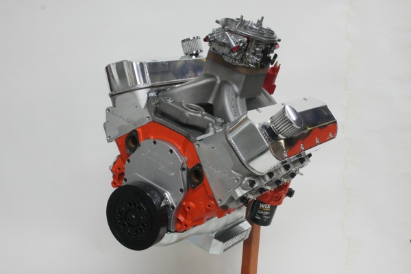 big block chevy engine on stand
