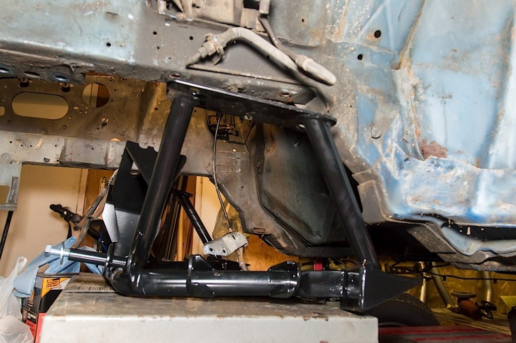 qa1 mustang k member installed