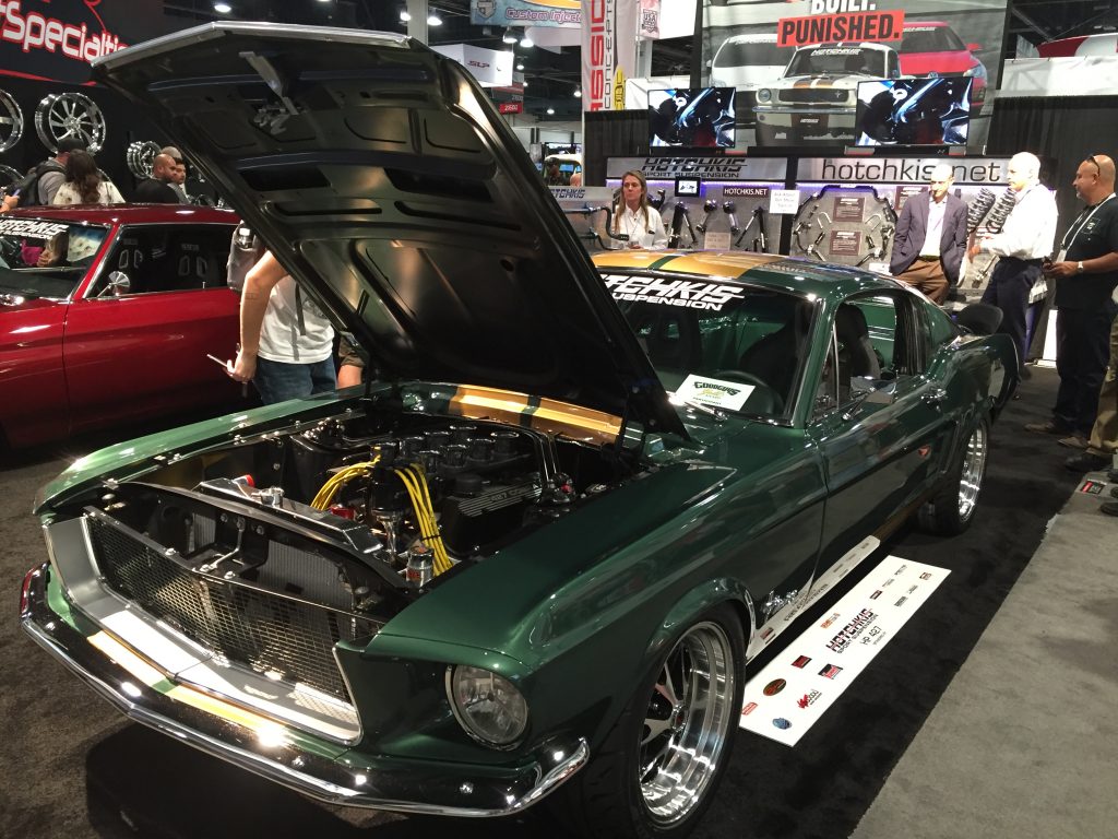1968 ford mustang on display at sema 2016