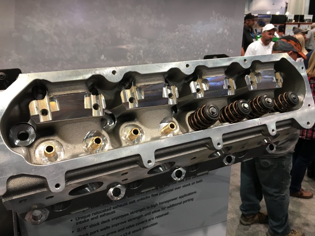 edelbrock cylinder head on display at SEMA 2016