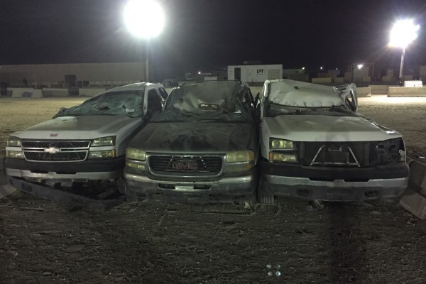 old trucks after getting crushed by bigfoot monster truck