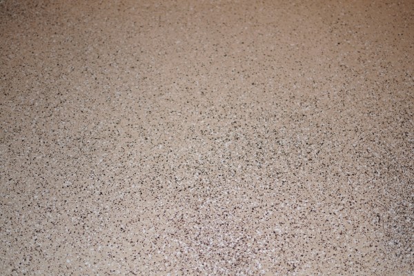 close up of garage floor paint pattern