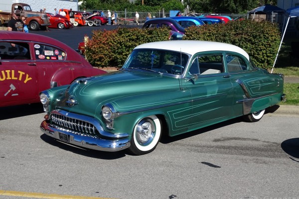 vintage Oldsmobile postwar hot rod coupe