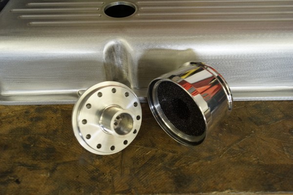 valve cover breather, disassembled
