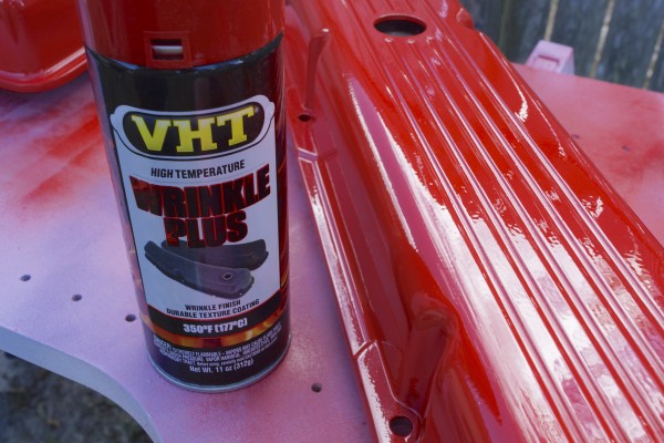 vht wrinkle paint on a valve cover