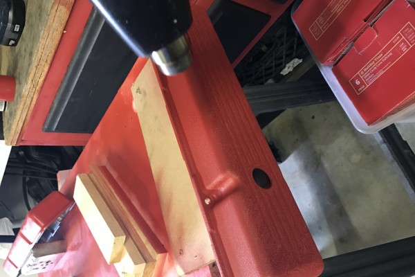 using heat gun to finish powdercoat