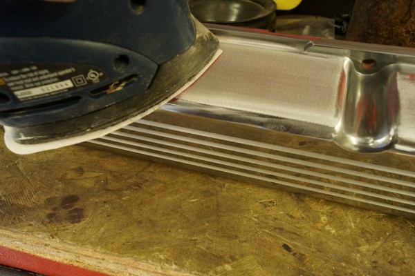 using a sander to scuff finish prior to paint