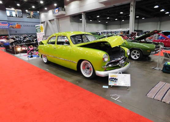 green ford shoebox coupe hotrod