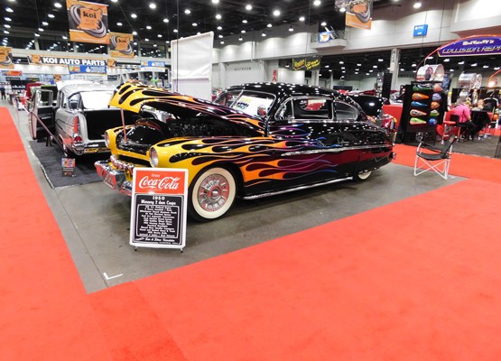 flamed hot rod coupe