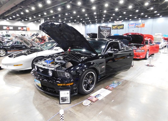 s197 ford mustang at car show