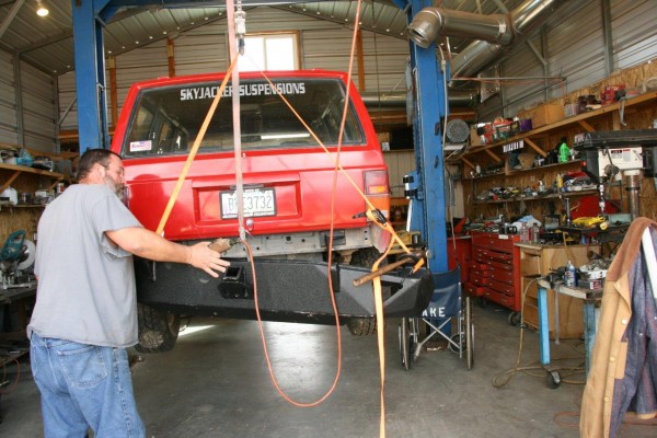 fitting a rear off road bumper on an xj cherokee