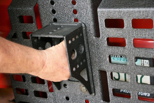 bolting spare tire carrier to bumper